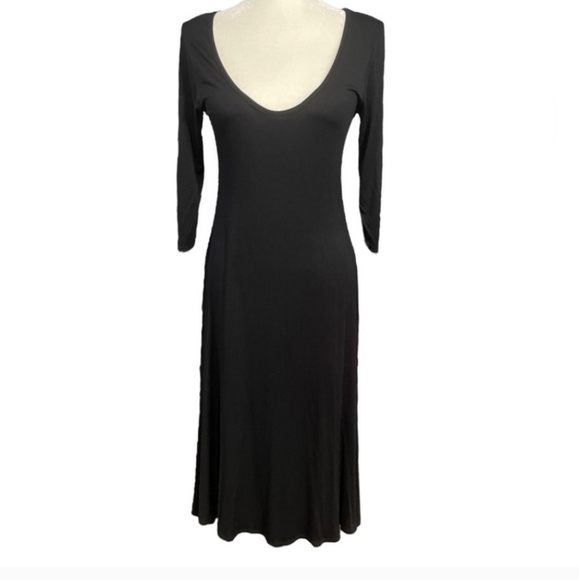 Nation LTD Black Soft Stretchy Jersey Knit Dress S - Picture 1 of 7